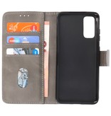 Bookstyle Wallet Cases Hoesje voor Samsung Galaxy S20 Grijs