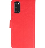 Bookstyle Wallet Cases Hoesje voor Samsung S20 Rood