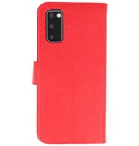 Bookstyle Wallet Cases Hoesje voor Samsung Galaxy S20 Rood