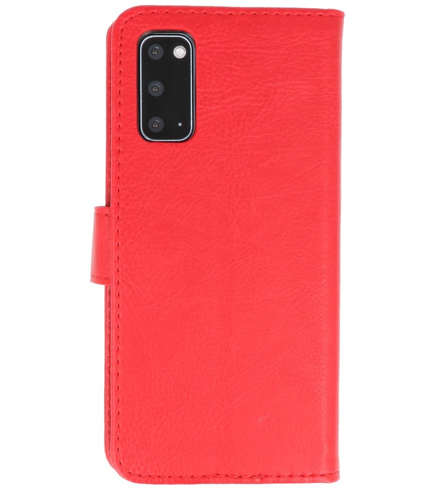 Bookstyle Wallet Cases Hoesje voor Samsung Galaxy S20 Rood
