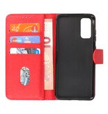 Bookstyle Wallet Cases Hoesje voor Samsung Galaxy S20 Rood