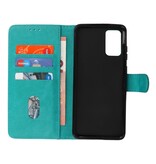 Bookstyle Wallet Cases Hoesje voor Samsung Galaxy S20 Plus Groen