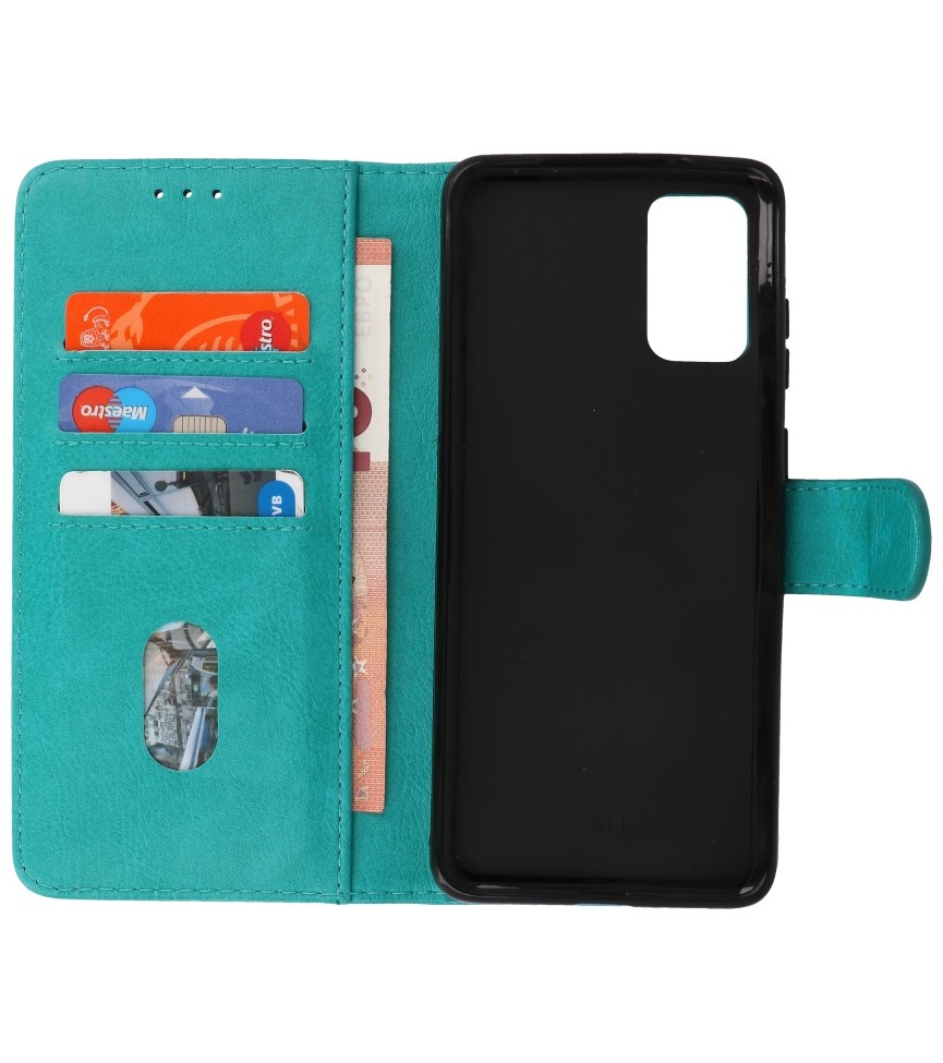 Bookstyle Wallet Cases Hoesje voor Samsung S20 Plus Groen