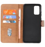 Bookstyle Wallet Cases Hoesje voor Samsung S20 Plus Bruin