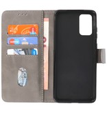 Bookstyle Wallet Cases Hoesje voor Samsung S20 Plus Grijs