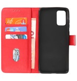 Bookstyle Wallet Cases Hoesje voor Samsung S20 Plus Rood