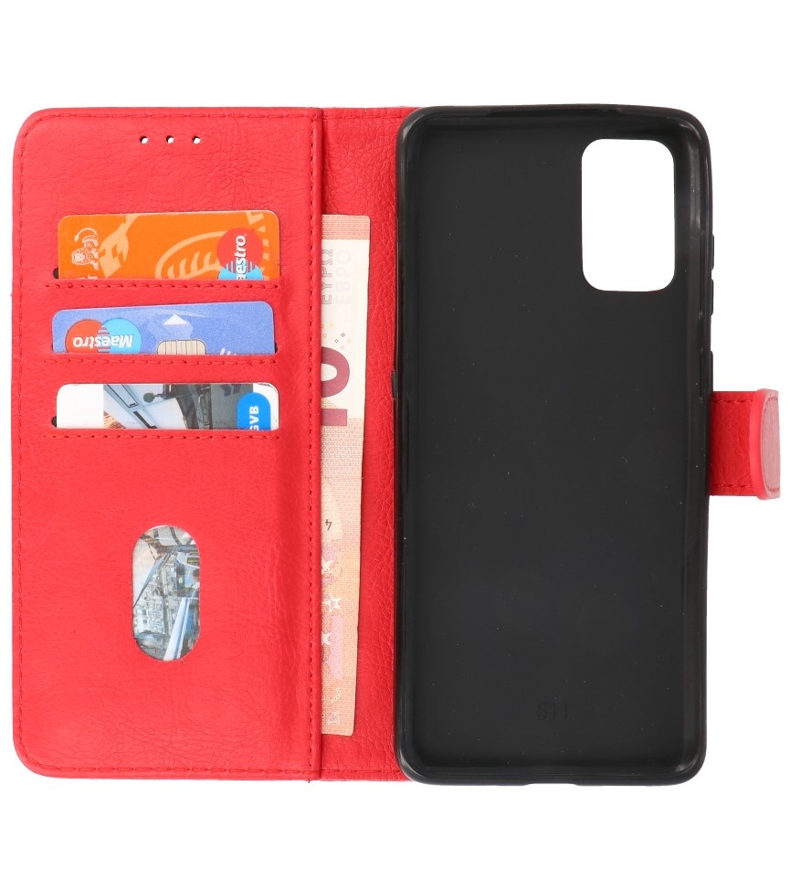 Bookstyle Wallet Cases Hoesje voor Samsung S20 Plus Rood