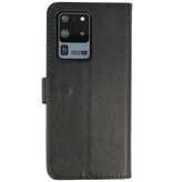 Bookstyle Wallet Cases Hoesje voor Samsung Galaxy S20 Ultra Zwart
