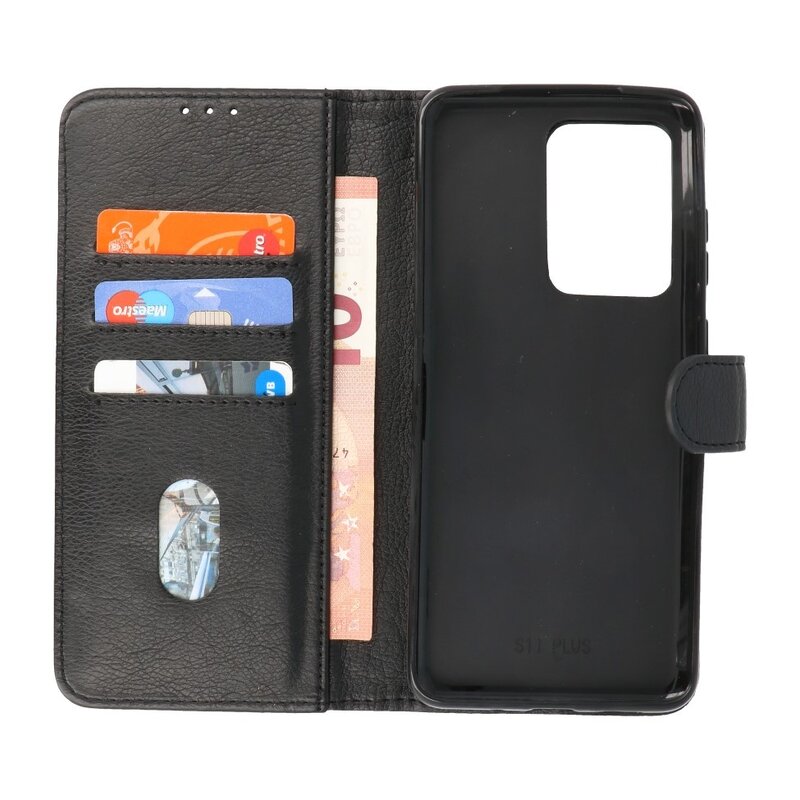 Bookstyle Wallet Cases Hoesje voor Samsung Galaxy S20 Ultra Zwart