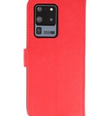 Bookstyle Wallet Cases Hoesje voor Samsung S20 Ulta Rood