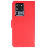 Bookstyle Wallet Cases Hoesje voor Samsung Galaxy S20 Ultra Rood