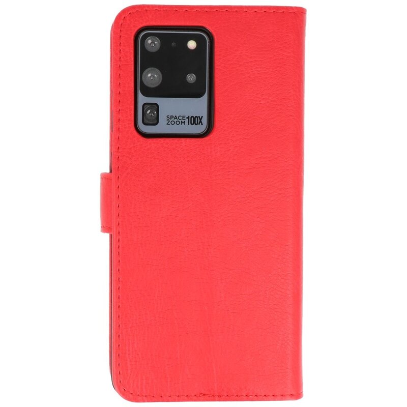 Bookstyle Wallet Cases Hoesje voor Samsung Galaxy S20 Ultra Rood