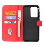 Bookstyle Wallet Cases Hoesje voor Samsung Galaxy S20 Ultra Rood