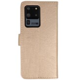 Bookstyle Wallet Cases Hoesje voor Samsung S20 Ulta Goud