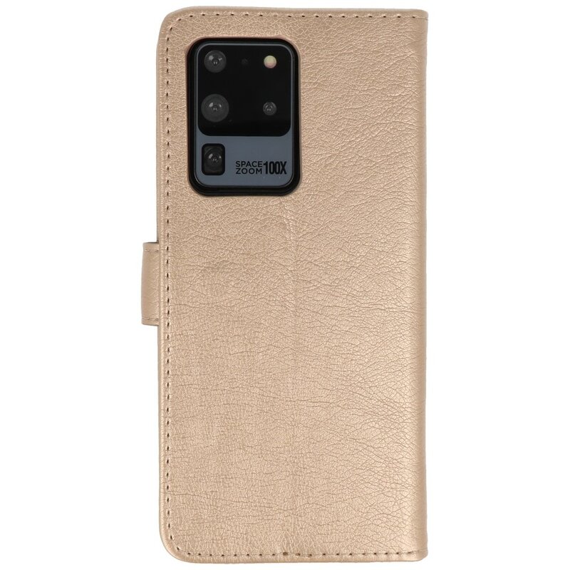 Bookstyle Wallet Cases Hoesje voor Samsung S20 Ulta Goud