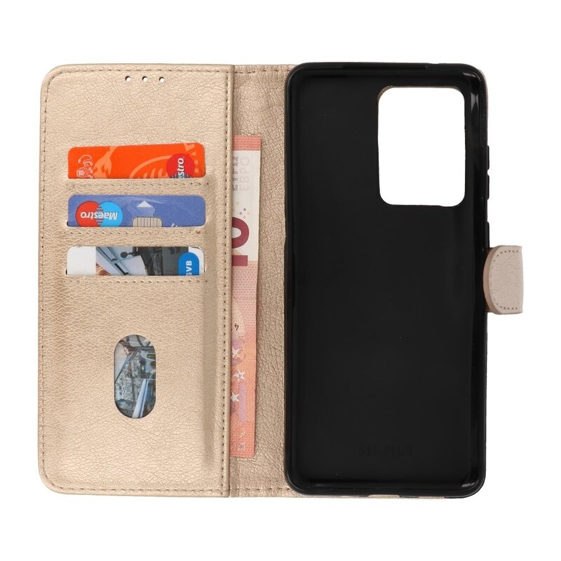 Bookstyle Wallet Cases Hoesje voor Samsung S20 Ulta Goud