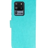 Bookstyle Wallet Cases Hoesje voor Samsung S20 Ulta Groen