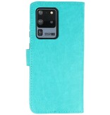 Bookstyle Wallet Cases Hoesje voor Samsung Galaxy S20 Ultra Groen