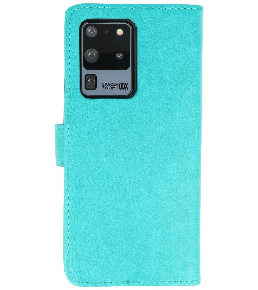 Bookstyle Wallet Cases Hoesje voor Samsung S20 Ulta Groen