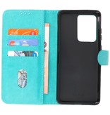 Bookstyle Wallet Cases Hoesje voor Samsung S20 Ulta Groen