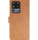 Bookstyle Wallet Cases Hoesje voor Samsung S20 Ulta Bruin