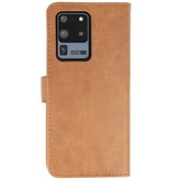 Bookstyle Wallet Cases Hoesje voor Samsung Galaxy S20 Ultra Bruin