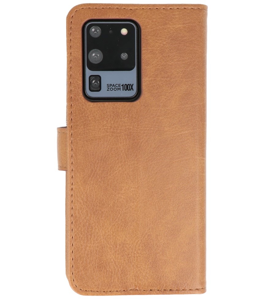 Bookstyle Wallet Cases Hoesje voor Samsung S20 Ulta Bruin