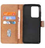 Bookstyle Wallet Cases Hoesje voor Samsung S20 Ulta Bruin