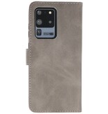 Bookstyle Wallet Cases Hoesje voor Samsung Galaxy S20 Ultra Grijs