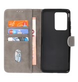 Bookstyle Wallet Cases Hoesje voor Samsung Galaxy S20 Ultra Grijs
