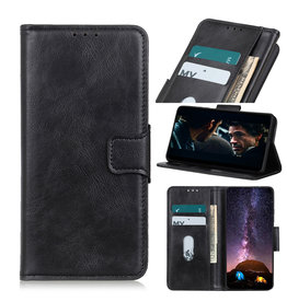 Pull Up PU Leather Bookstyle para Samsung Galaxy A71 5G Negro