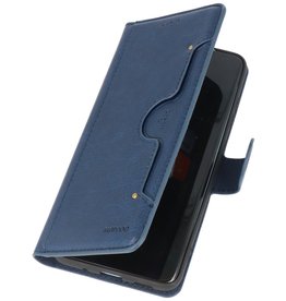 Estuche de lujo tipo billetera para Samsung Galaxy A31 Navy