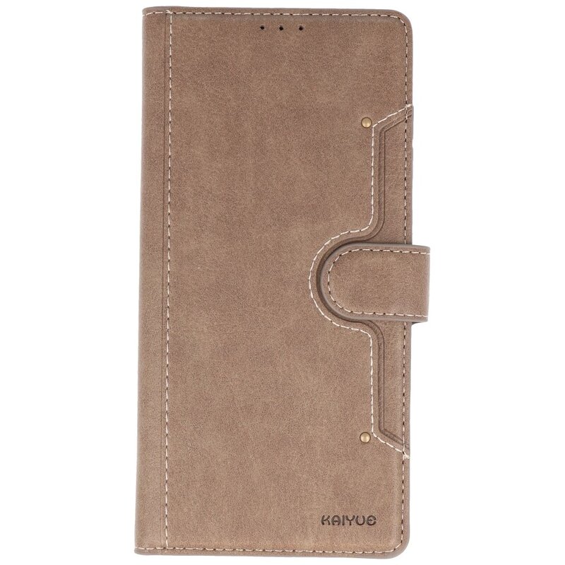 Luxe Portemonnee Hoesje voor Samsung Galaxy A31 Grijs