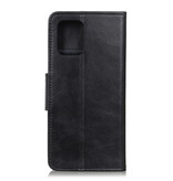 Pull Up PU Leather Bookstyle for Samsung Galaxy A71 5G Black