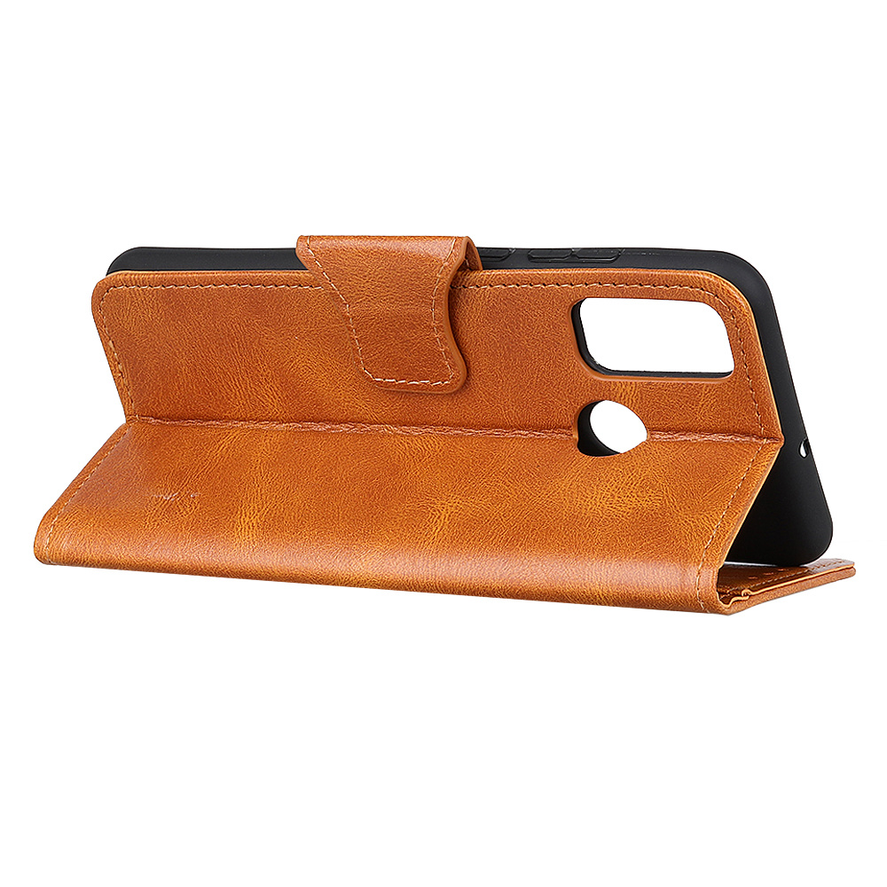 Pull Up PU Leather Bookstyle for Samsung Galaxy M31 Brown