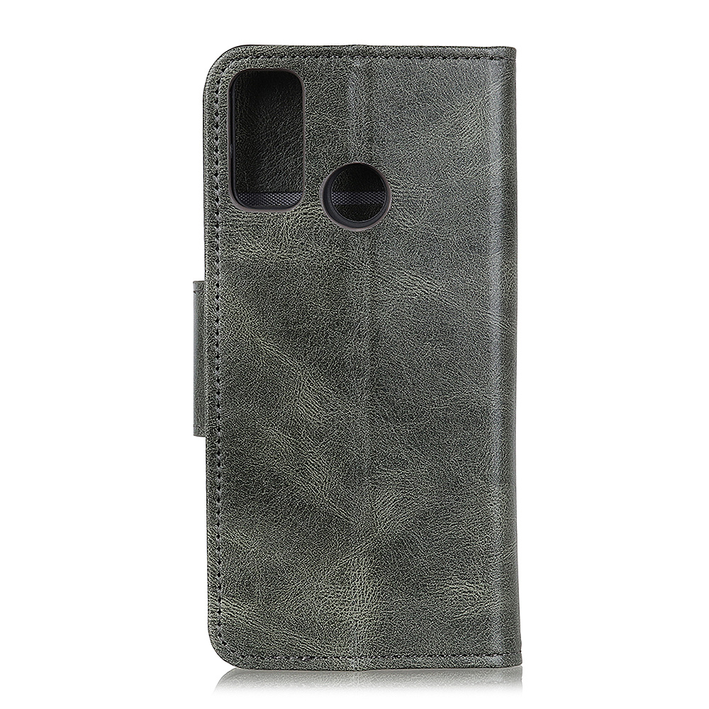 Pull Up PU Leather Bookstyle for Samsung Galaxy M31 Dark Green