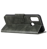 Pull Up PU Leder Bookstyle voor Samsung Galaxy M31 Donker Groen
