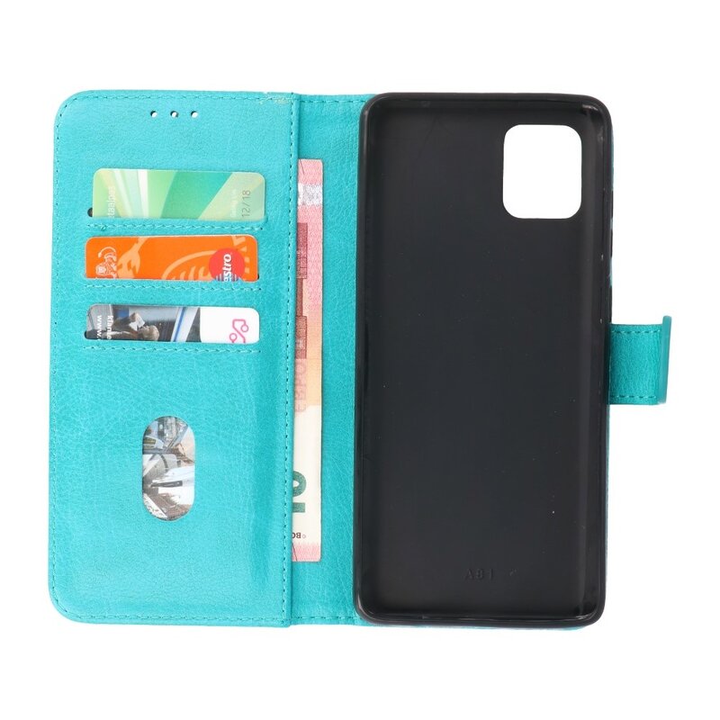 Funda para billetera Bookstyle para Samsung Galaxy Note 10 Lite Verde