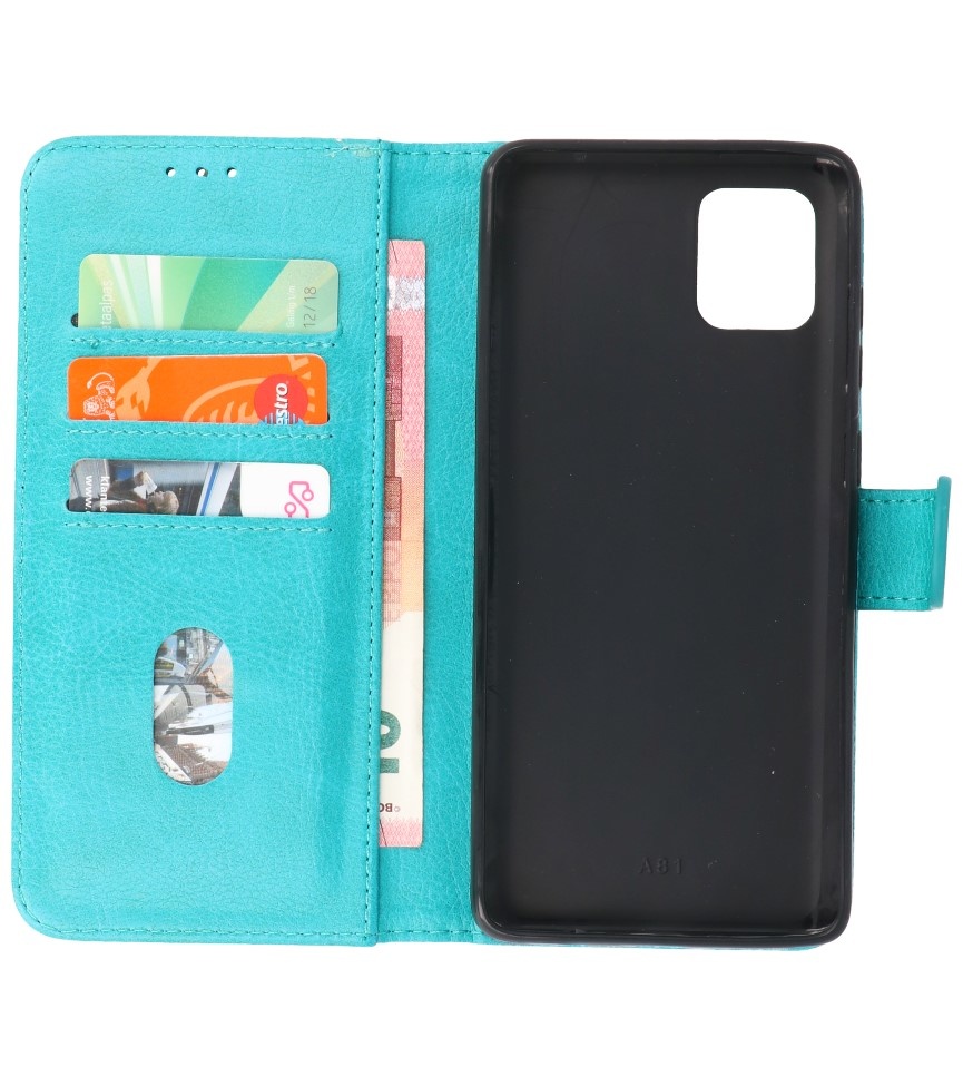 Bookstyle Wallet Cases Cover til Samsung Galaxy Note 10 Lite Green