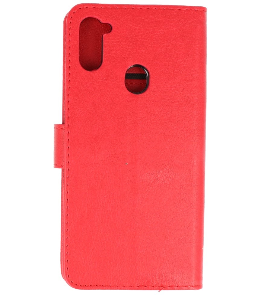 Bookstyle Wallet Cases Hoesje voor Samsung Galaxy A11 Rood