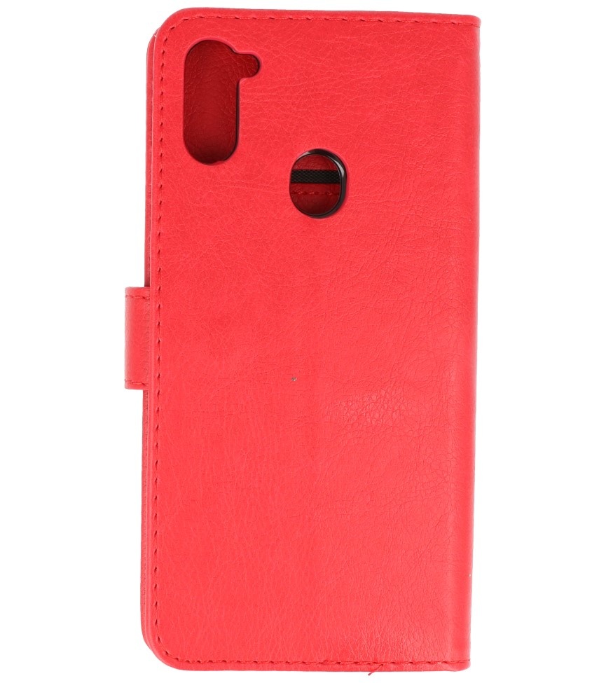 Funda Estuche Bookstyle Wallet para Samsung Galaxy A11 Rojo