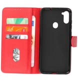 Bookstyle Wallet Cases Hoesje voor Samsung Galaxy A11 Rood