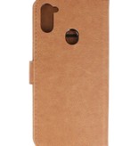 Bookstyle Wallet Cases Hülle für Samsung Galaxy A11 Brown