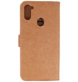 Bookstyle Wallet Cases Hoesje voor Samsung Galaxy A11 Bruin