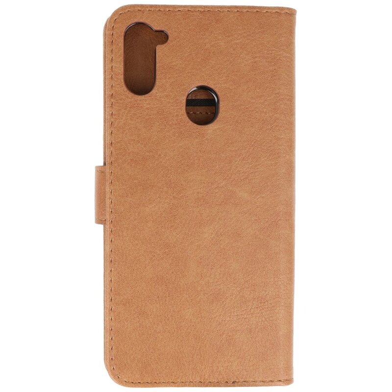 Étui Portefeuille Bookstyle pour Samsung Galaxy A11 Marron