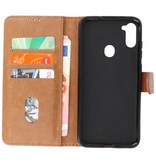 Bookstyle Wallet Cases Hülle für Samsung Galaxy A11 Brown