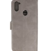 Bookstyle Wallet Cases Hoesje voor Samsung Galaxy A11 Grijs