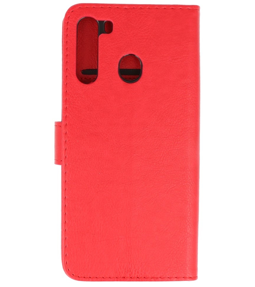 Bookstyle Wallet Cases Case for Samsung Galaxy A21 Red