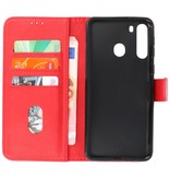 Bookstyle Wallet Cases Case for Samsung Galaxy A21 Red