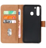 Bookstyle Wallet Cases Hoesje voor Samsung Galaxy A21 Bruin